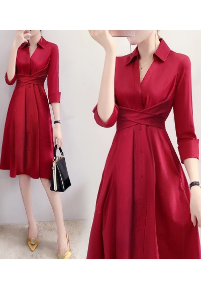 dress wanita korea D6261