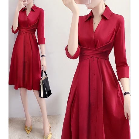 dress wanita korea D6261