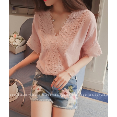 blouse wanita korea T6178