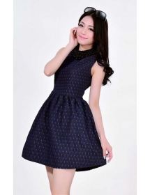 dress pesta model turtle neck D1199