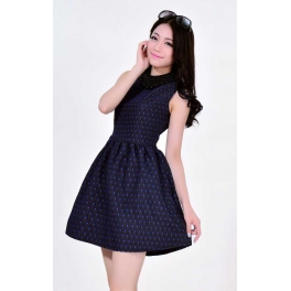 dress pesta model turtle neck D1199