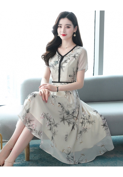 dress wanita korea D6296