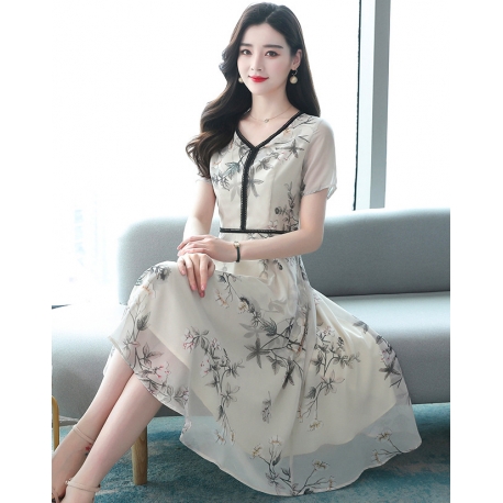 dress wanita korea D6296