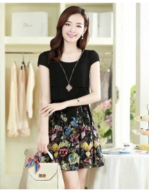 dress wanita import D1208