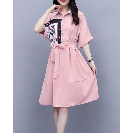 dress wanita korea D6306