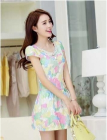 dress wanita model korea D1226