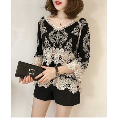 blouse  wanita korea T6279