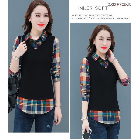 blouse  wanita korea T6286