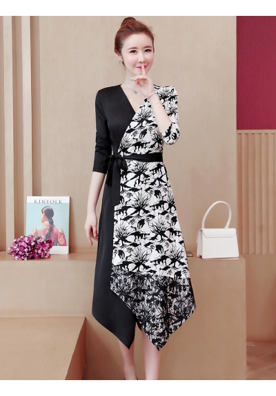 dress wanita korea D6351