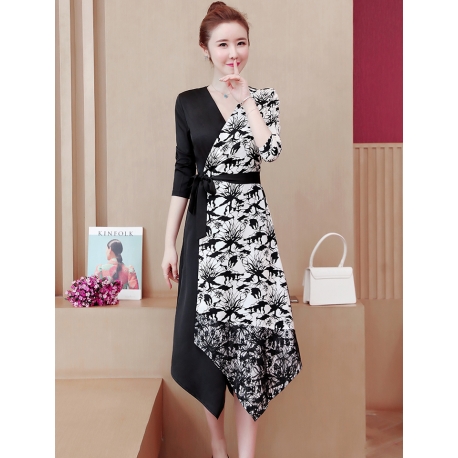 dress wanita korea D6351