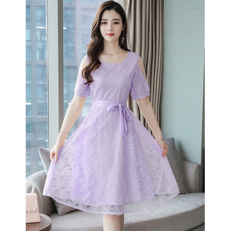 dress brukat korea D6248