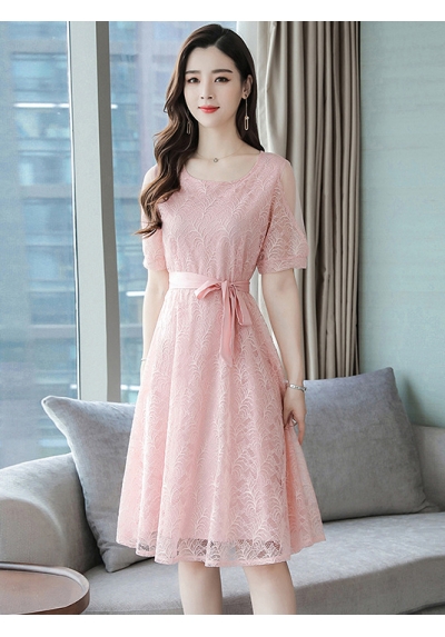 dress brukat korea D6354