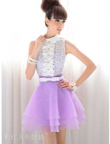 dress pesta model korea D1248