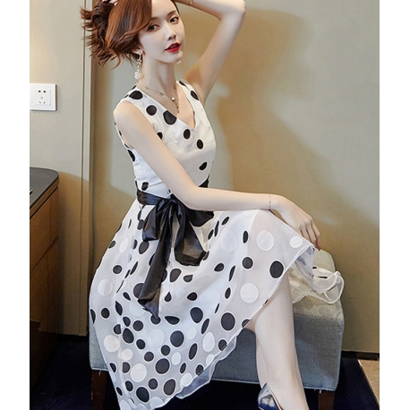 dress wanita korea D6388