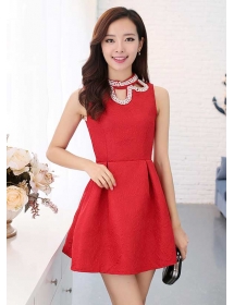 dress pesta wanita korea D1267