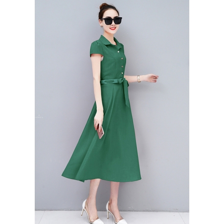 midi dress korea D6392