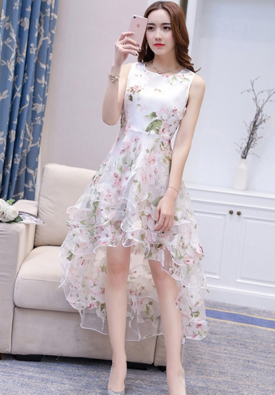 dress wanita korea D6396