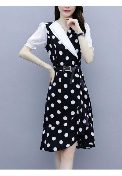 dress wanita korea D6417