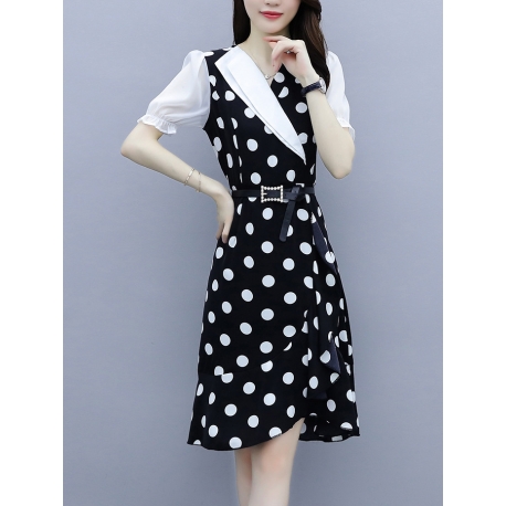 dress wanita korea D6417