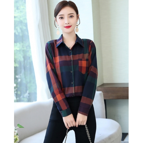 kemeja  wanita import T6398