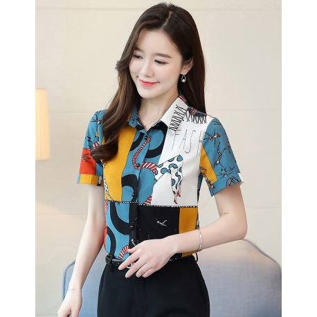 kemeja  wanita import T6398