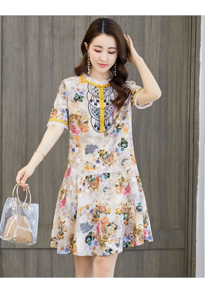 dress wanita korea D6427