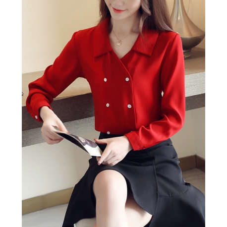 blouse  wanita korea T6439