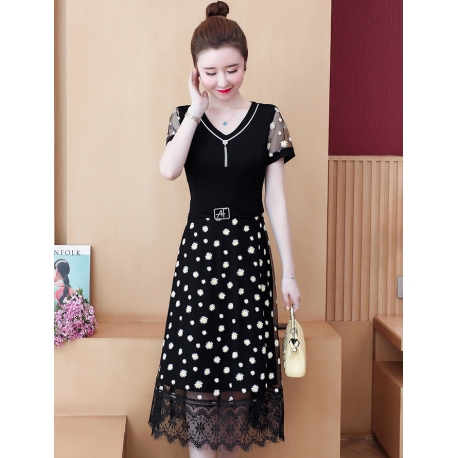 dress wanita korea D6433