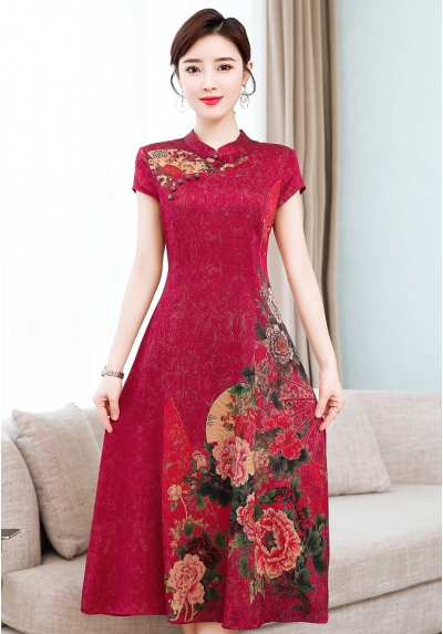 dress cheongsam import D6450