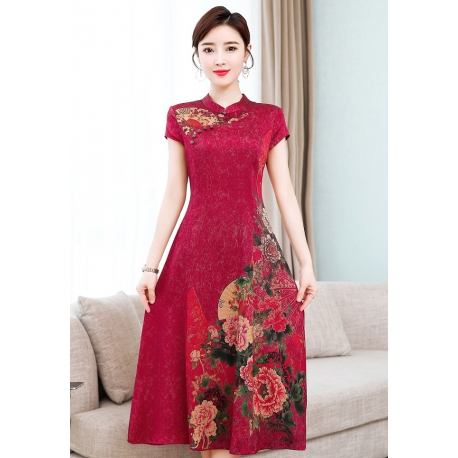 dress cheongsam import D6450