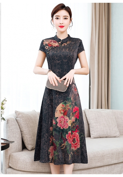 dress cheongsam import D6451