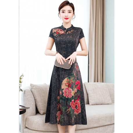 dress cheongsam import D6451