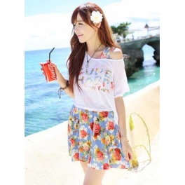 flowers dress D1315