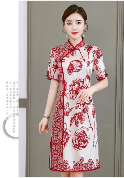 dress cheongsam import D6450