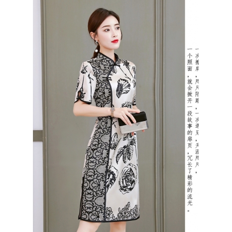 dress cheongsam import D6460