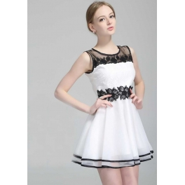 dress wanita korea D1320