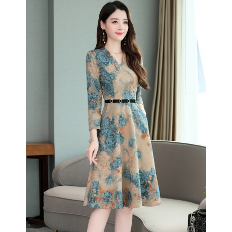 dress wanita korea D6471