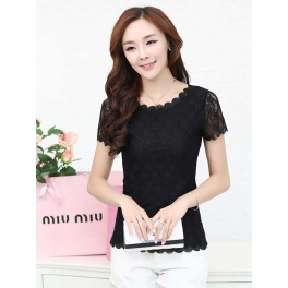 blouse wanita model brukat T1534