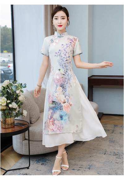 dress cheongsam import D6493