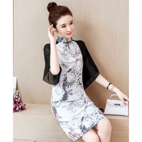 dress cheongsam import D6496