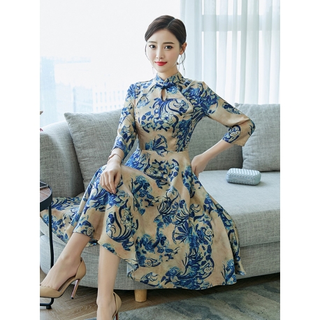 dress cheongsam import D6506