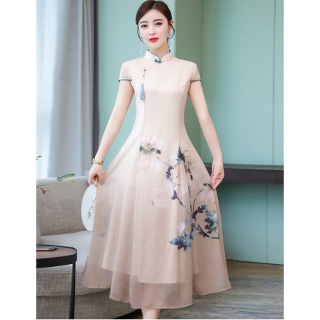 dress cheongsam import D6515