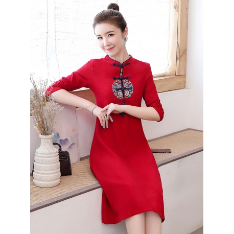 dress cheongsam import D6450