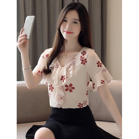 blouse  wanita korea T6558