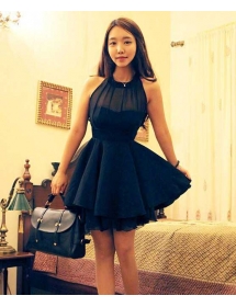 dress pesta model korea D1382