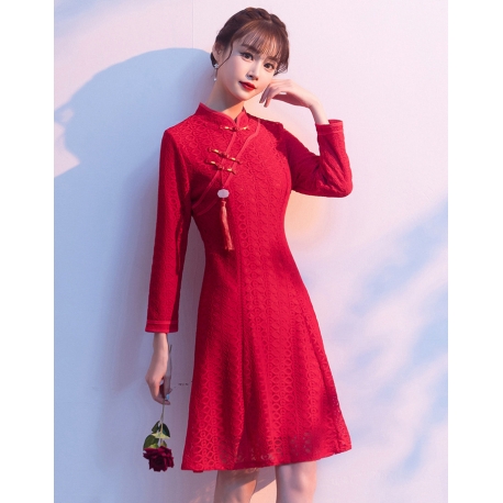 dress cheongsam import D6555