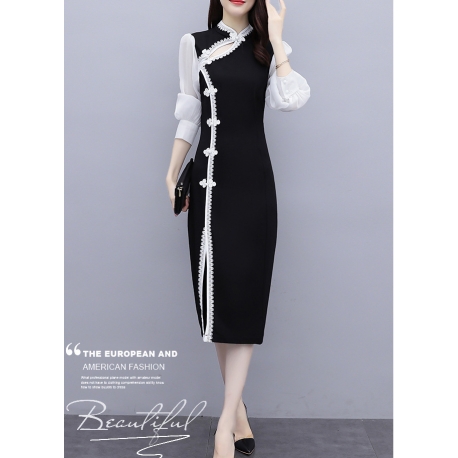 dress wanita korea D6568