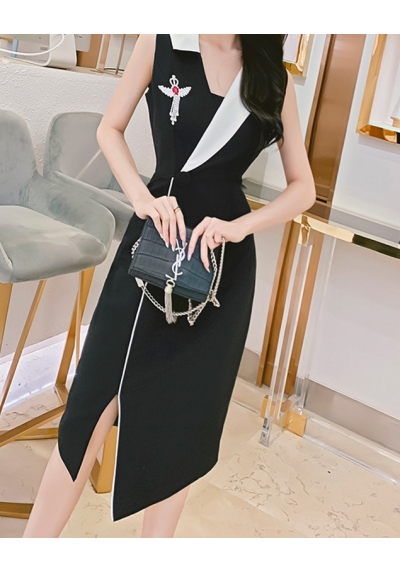 dress wanita korea D6583