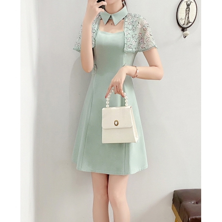 dress wanita korea D6592