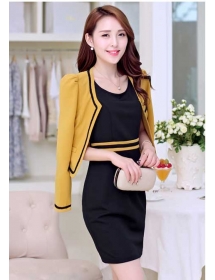 dress wanita korea D1406